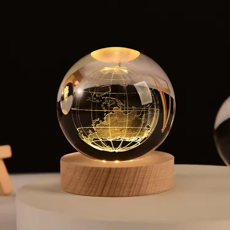 Boule de Clip 3D Gravée au Laser, Communautés ète, Système Solaire, Globe, Astronomie,