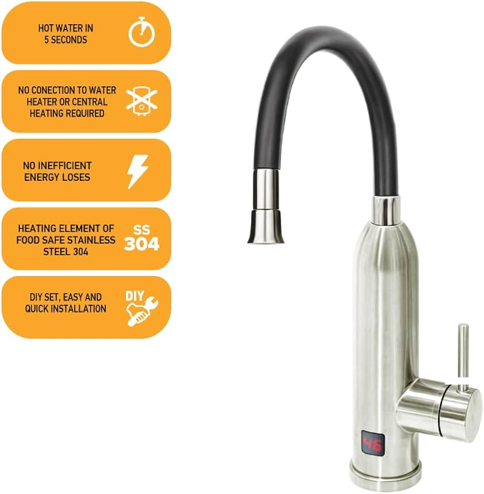 Robinet électrique avec chauffe-eau instantané 230 V