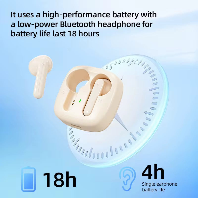 nouveau H19 TWS BT 5.3 sans fil BT musique écouteurs avec lanière Silicone housse de protection casque