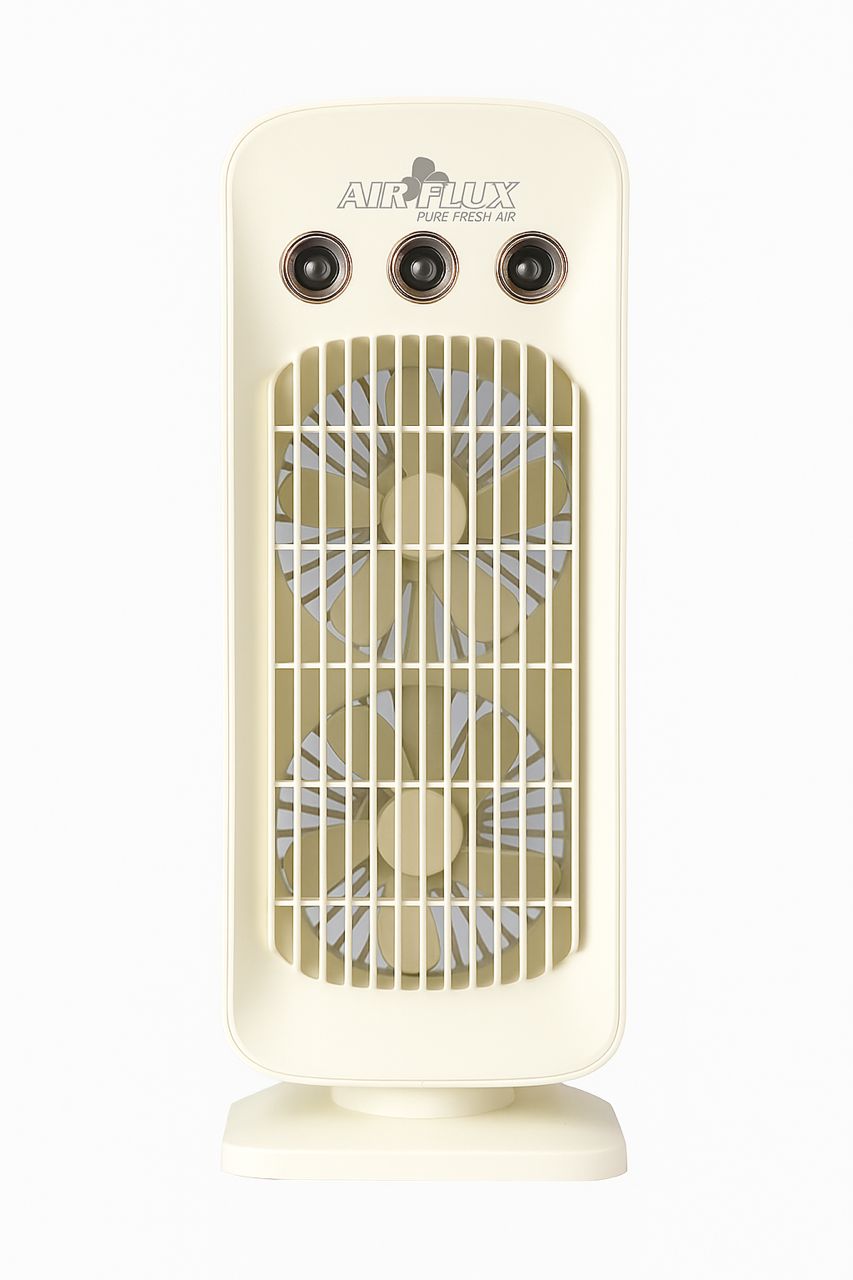 Ventilateur Rafraîchisseur Rotatif 2-en-1 – Fraîcheur et Humidité sur 120° !