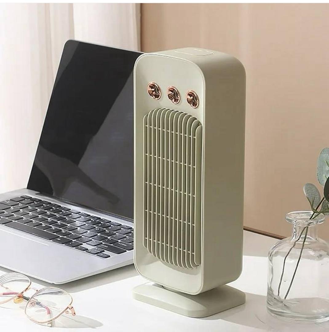 Ventilateur Rafraîchisseur Rotatif 2-en-1 – Fraîcheur et Humidité sur 120° !