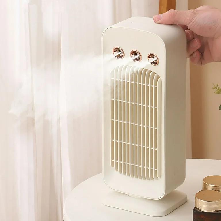 Ventilateur Rafraîchisseur Rotatif 2-en-1 – Fraîcheur et Humidité sur 120° !