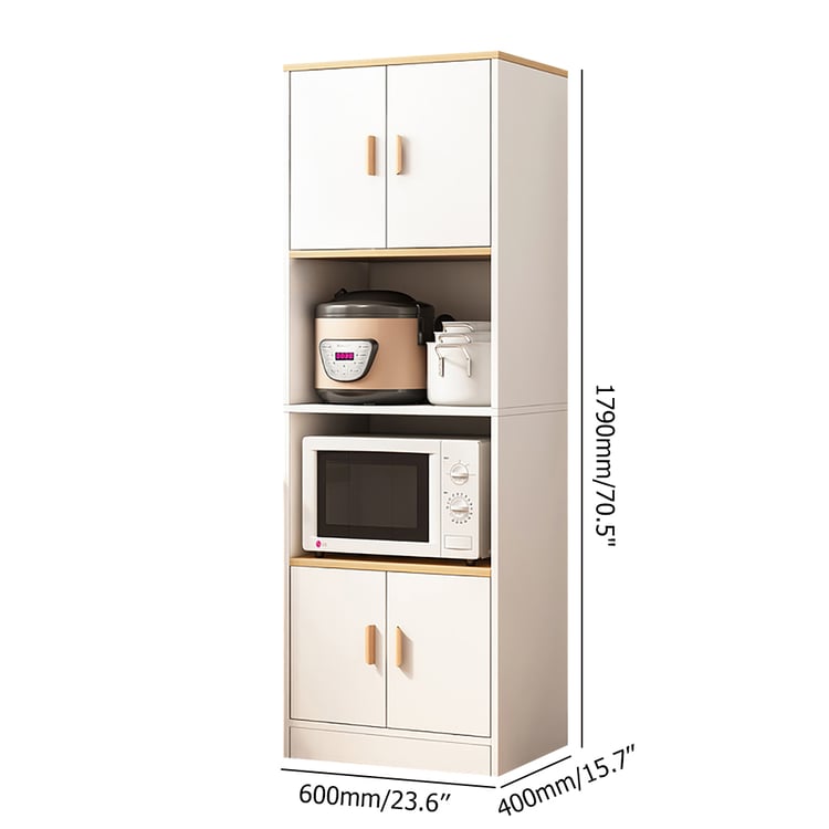 Armoire de cuisine multifonctionnelle à plusieurs étages, armoire de ferme, étagère pour micro-ondes