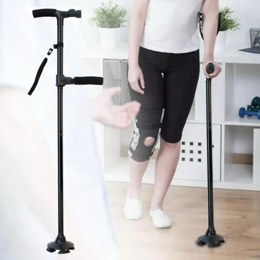 Canne de marche avec lampe torche