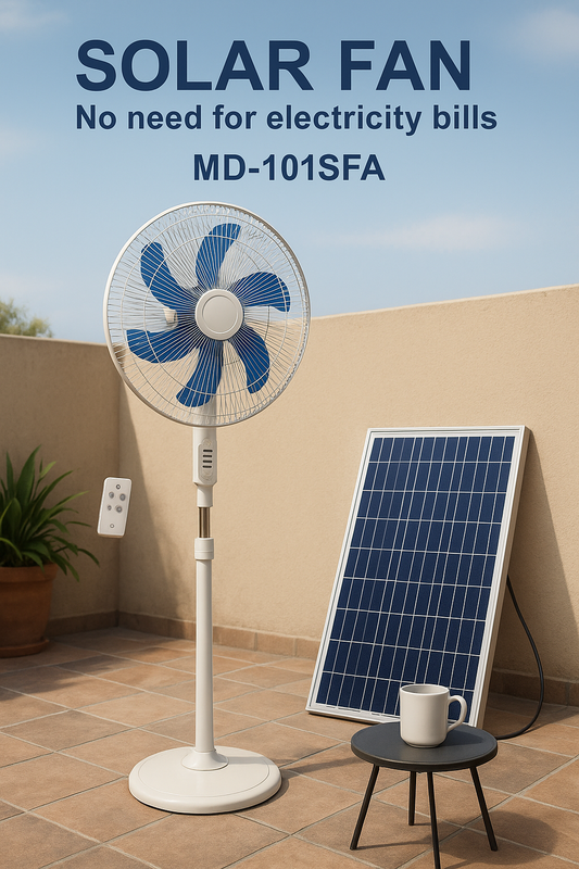 Ventilateur Solaire UKC MD-101SFA – Économie et Fraîcheur Sans Facture !