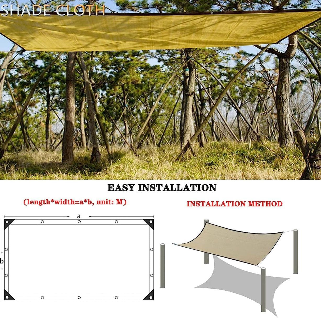 Voile D’ombrage 3mx3m