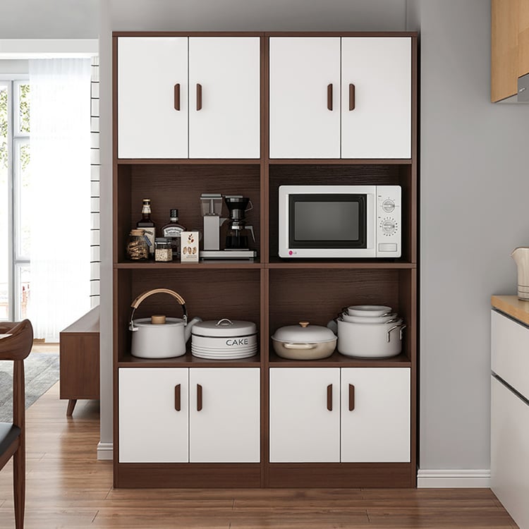 Armoire de cuisine multifonctionnelle à plusieurs étages, armoire de ferme, étagère pour micro-ondes
