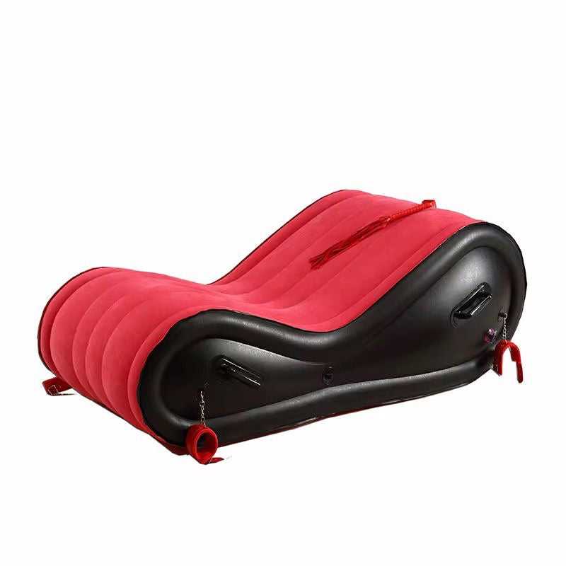 Fauteuil gonflable pour couple avec 4  menottes