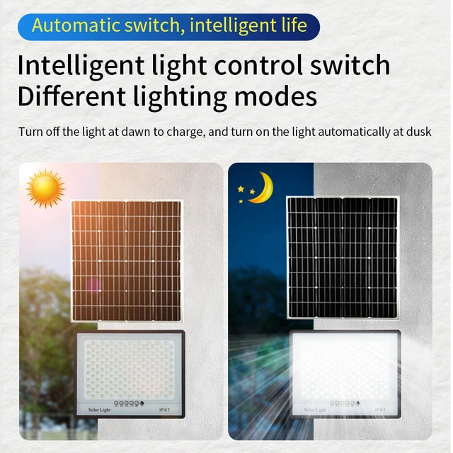 Projecteur solaire avec télécommande