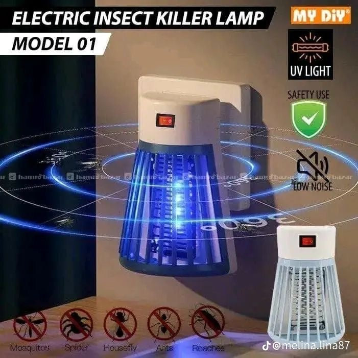 Répulsif anti-moustiques mural efficace, large couverture, lampe Zapper électrique silencieuse, tueur d'insectes