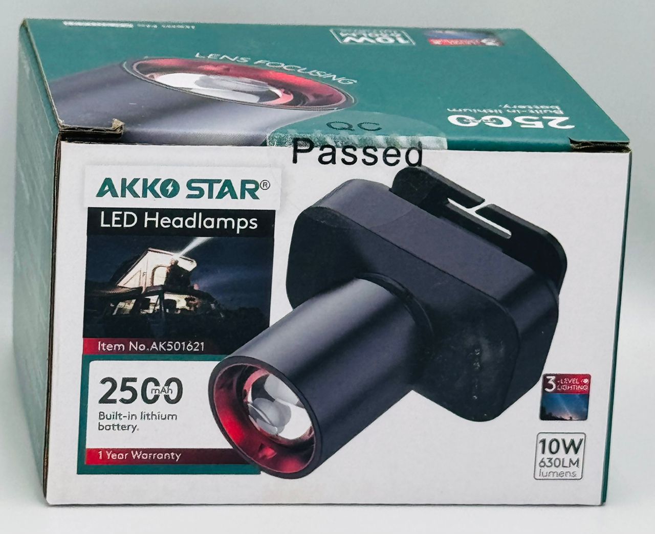 Lampe torche de tête rechargeable