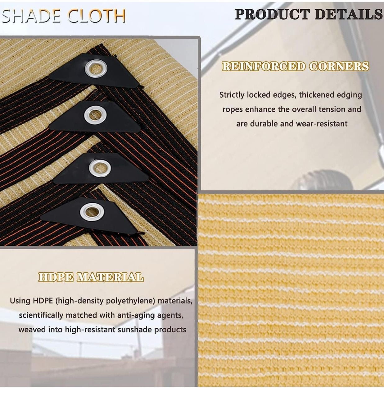 Voile D’ombrage 3mx3m