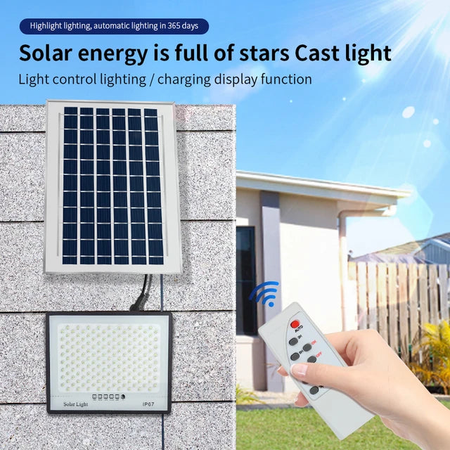 Projecteur solaire avec télécommande