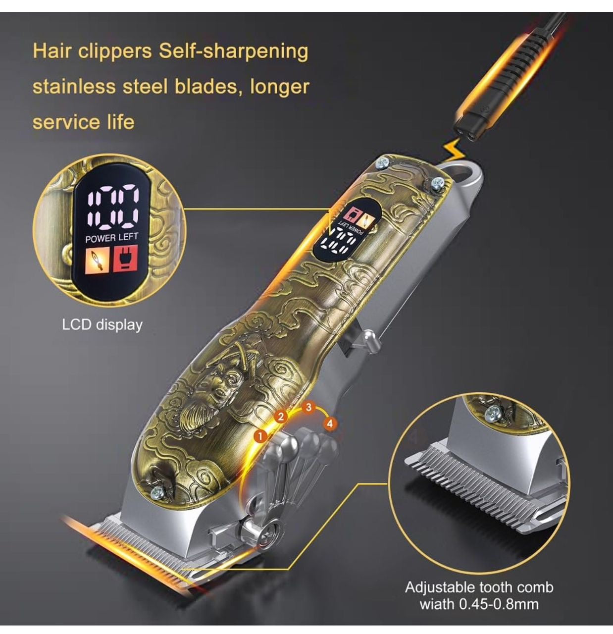 Tondeuse professionnelle électrique rechargeable