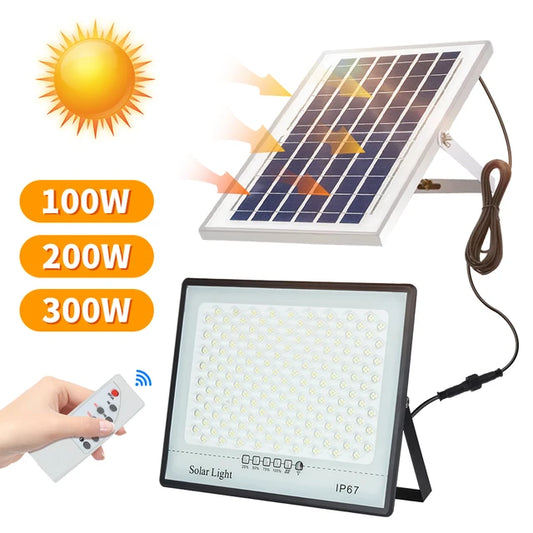 Projecteur solaire avec télécommande