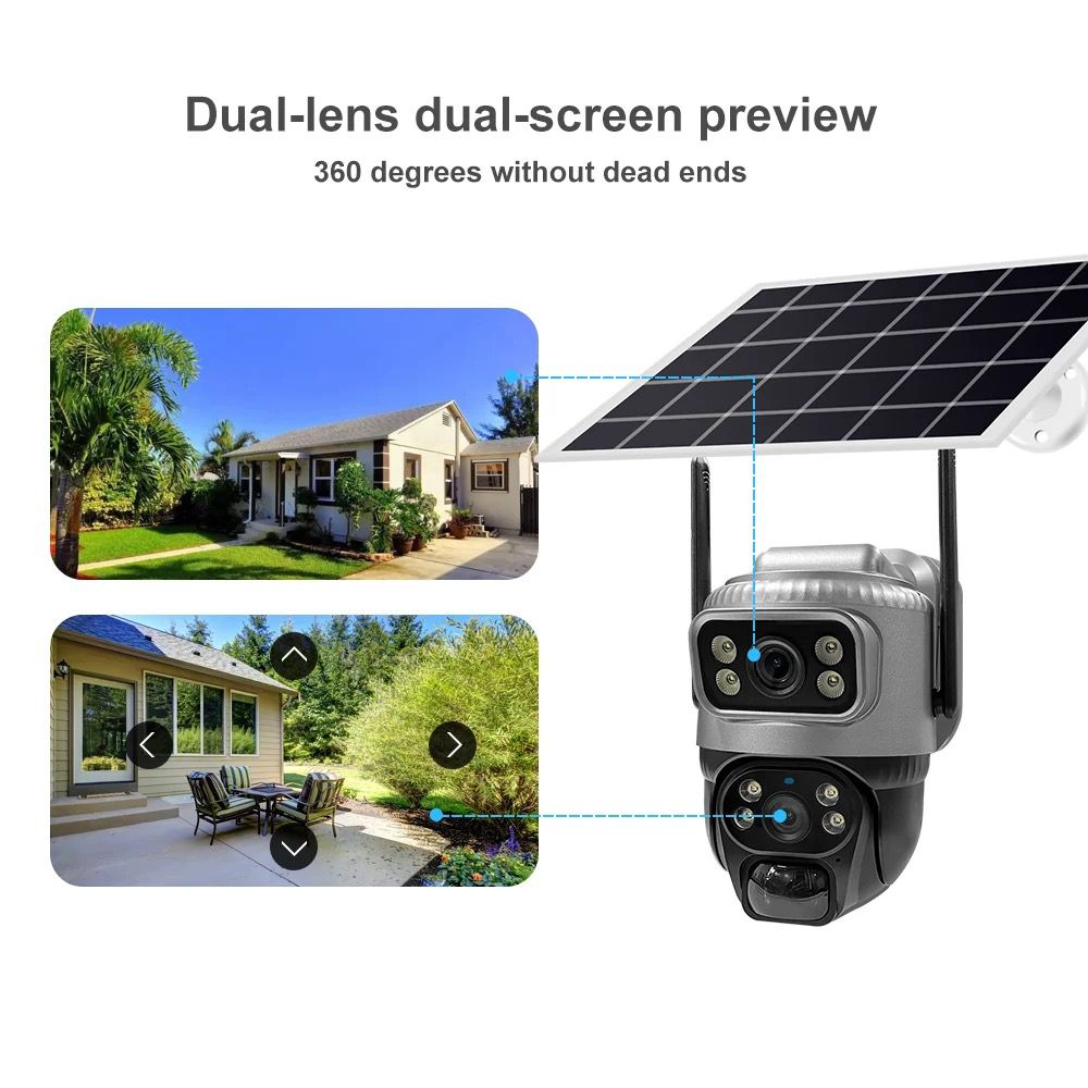 Camera de surveillance smart WiFi solaire