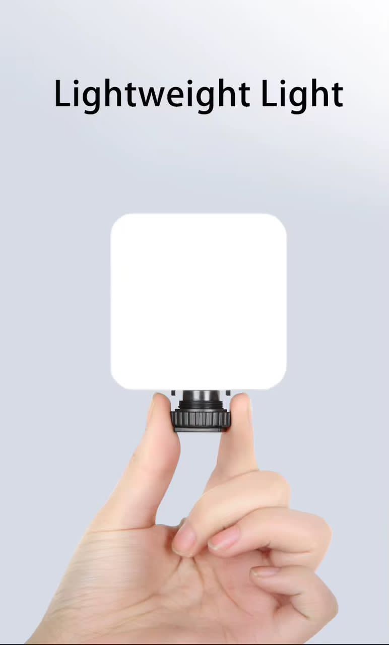 Mini ring light rechargeable prend en charge piles