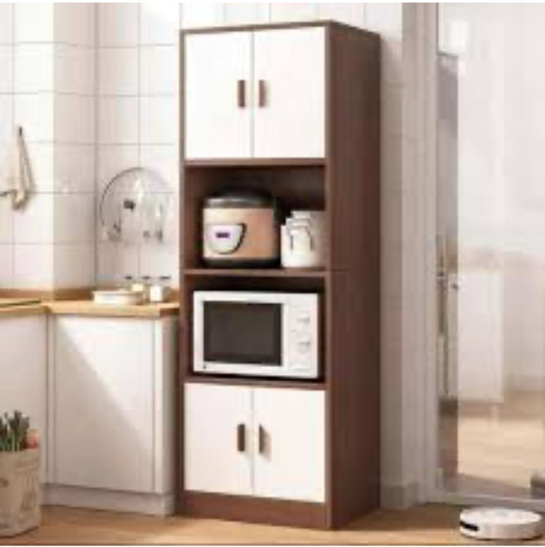Armoire de cuisine multifonctionnelle à plusieurs étages, armoire de ferme, étagère pour micro-ondes