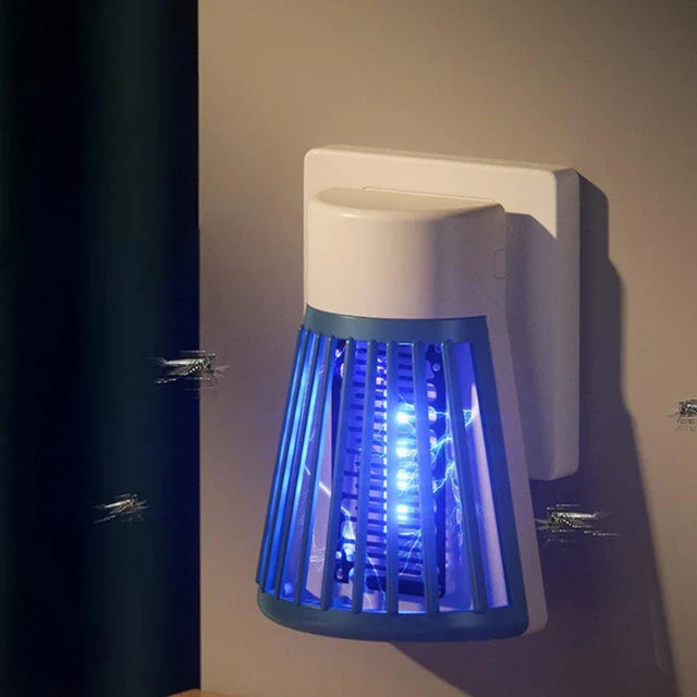 Répulsif anti-moustiques mural efficace, large couverture, lampe Zapper électrique silencieuse, tueur d'insectes