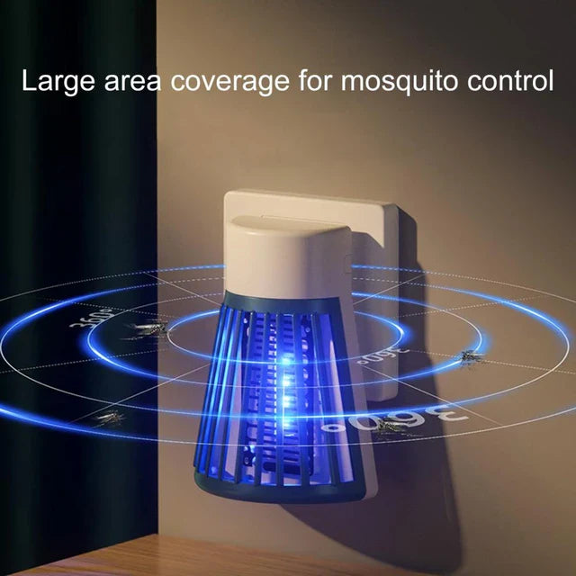 Répulsif anti-moustiques mural efficace, large couverture, lampe Zapper électrique silencieuse, tueur d'insectes