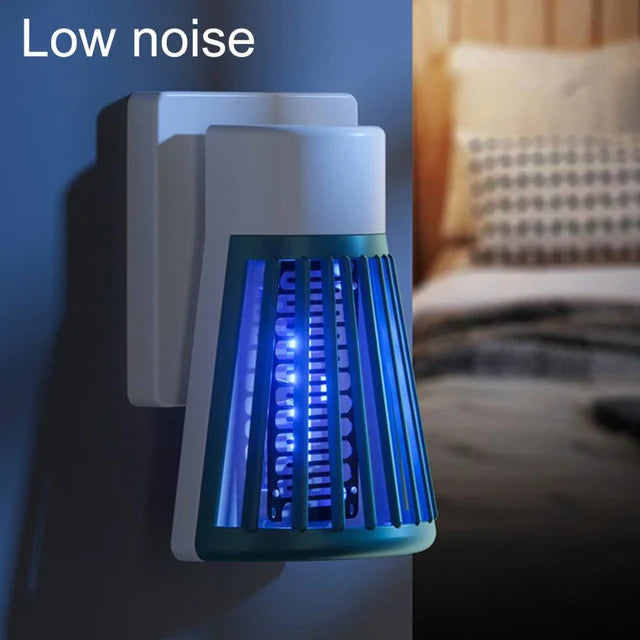 Répulsif anti-moustiques mural efficace, large couverture, lampe Zapper électrique silencieuse, tueur d'insectes