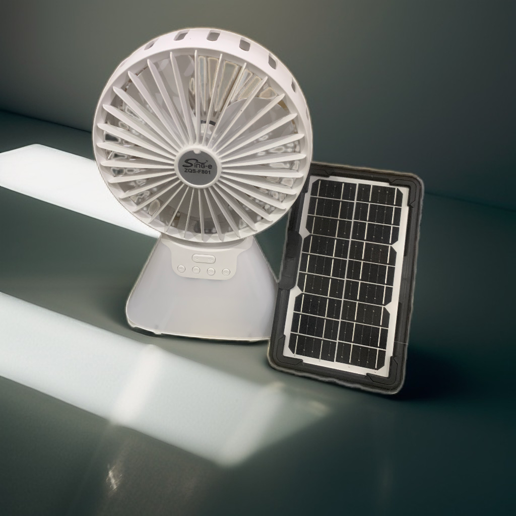 Ventilateur rechargeable avec panneaux solaires