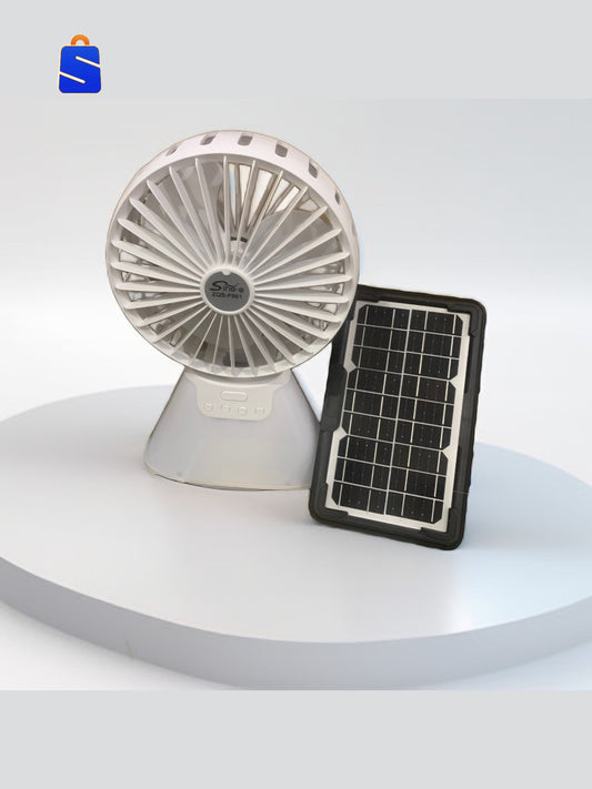 Ventilateur rechargeable avec panneaux solaires