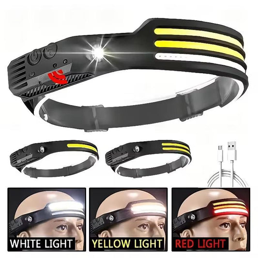 Head lampe multifonctions rechargeable