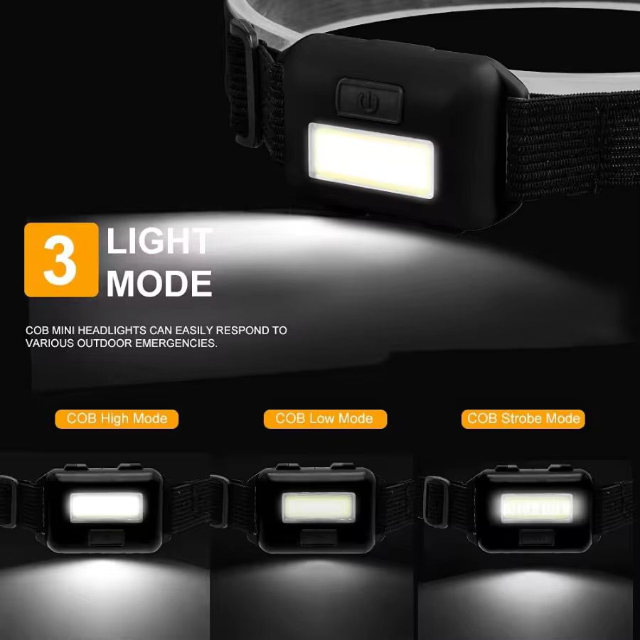 Head lampe multifonctions rechargeable
