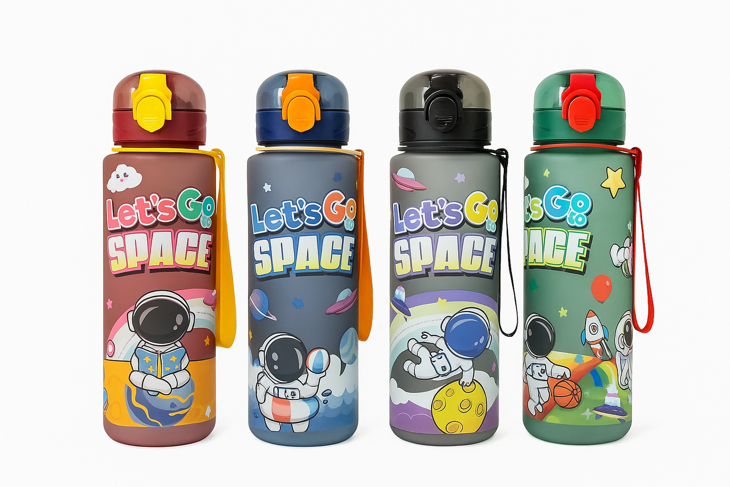 Gourde Enfant “Let’s Go to Space” – Bouteille Isotherme 1000 ml avec Design Astronaute
