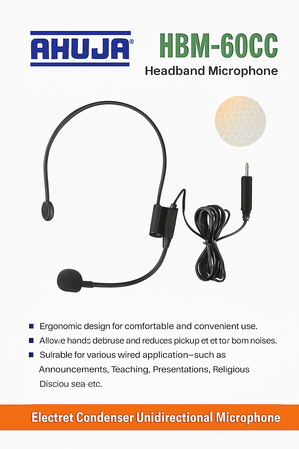 Micro-casque -Ahuja HBM-60CC