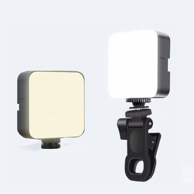 Mini ring light rechargeable prend en charge piles